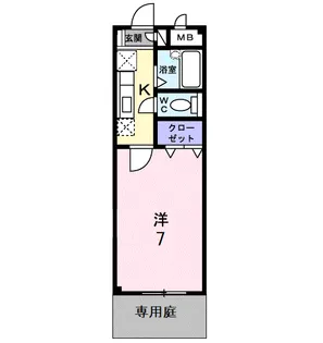 アウローラハイツ【1階】の間取り
