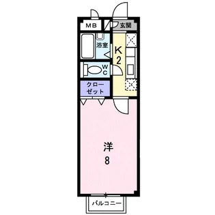 アウローラハイツ【2階】の間取り
