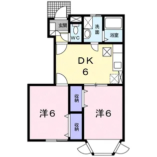 グラン イリュジュオン【1階】の間取り