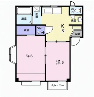 ファミール高下【2階】の間取り