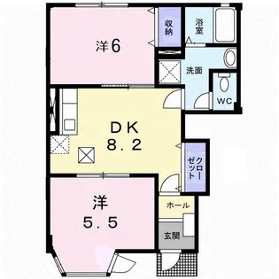 ノーヴァビアンカ【1階】の間取り