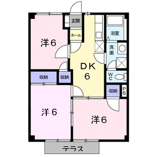 リジエール貴舟Ⅱ【1階】の間取り