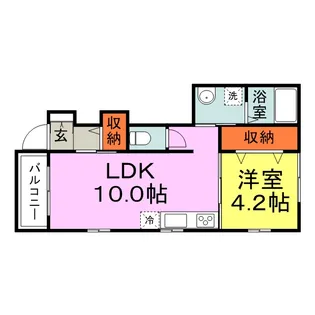バロナ【1階】の間取り