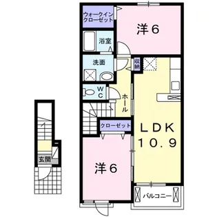 グランデムツミ・N【2階】の間取り