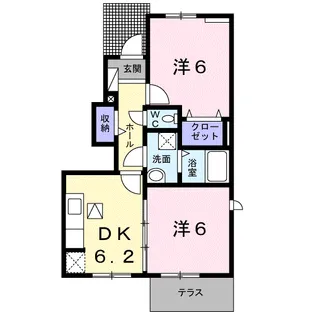 リヴェールB【1階】の間取り