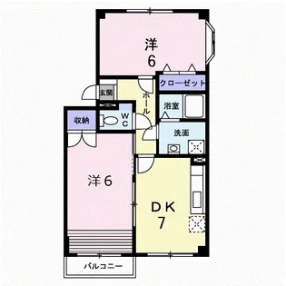 フリーダム美鈴ヶ丘Ⅰ【2階】の間取り