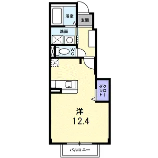 ラフィーネITO五番館【1階】の間取り