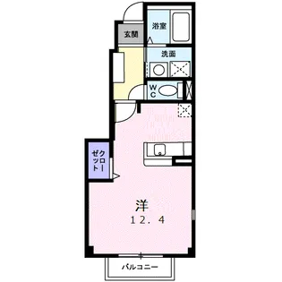 ラフィーネITO五番館【1階】の間取り