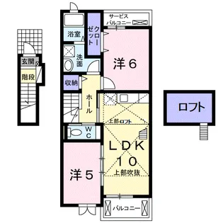 プラドール【2階】の間取り