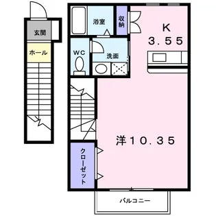 パレス藤Ⅱ【2階】の間取り