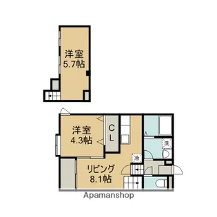 エルシャトー小郡【1階】の間取り