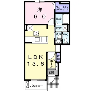 ベル ソレイユ【1階】の間取り