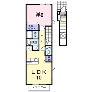 イリス30【2階】の間取り