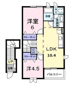 シャレットⅠ【2階】の間取り