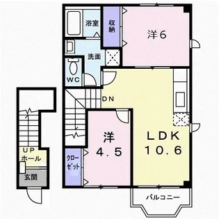 グレース後藤Ⅱ【2階】の間取り