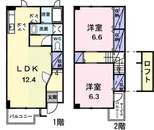 ソレアードⅠ【1階】の間取り