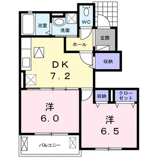 クローバー・Ⅲ【1階】の間取り