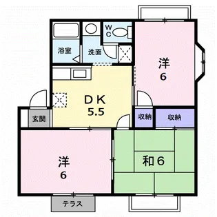 ライフライン【1階】の間取り