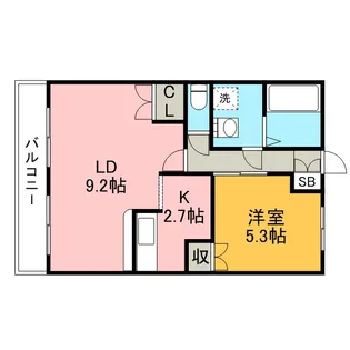 ファインコート北野Ⅰ【1階】の間取り