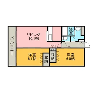 エスポア・パルティール【106号室】の間取り
