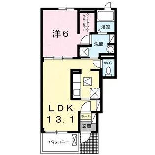 ウエスト・フィールド Ⅵ【1階】の間取り