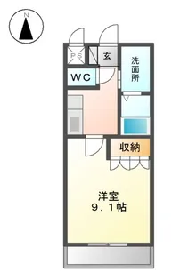 プロニティHOUSE【203号室】の間取り