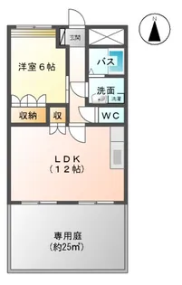 グリーン ラティール【1階】の間取り