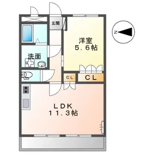 メゾンドコンフォース Ⅰ【1階】の間取り