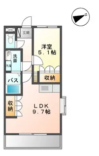 サンフォレスト小森野【1階】の間取り