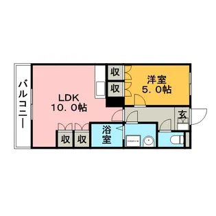 サンフォレスト小森野【106号室】の間取り
