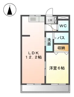 エポック弥生が丘Ⅱ【1階】の間取り