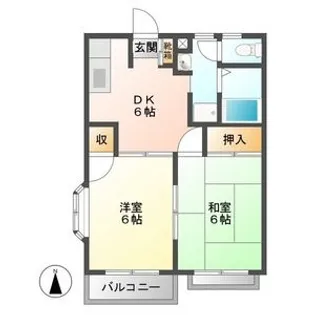 プランドゥ鳥栖I【204号室】の間取り