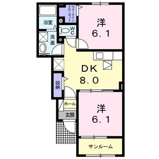 マーヴェラス・Ⅰ【1階】の間取り