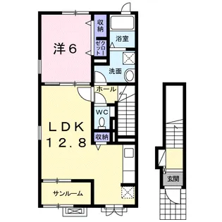 ジュネス【2階】の間取り