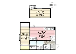 ブラウニー小郡祇園【1階】の間取り