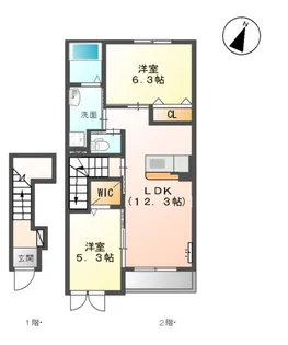 ル・シエル【2階】の間取り