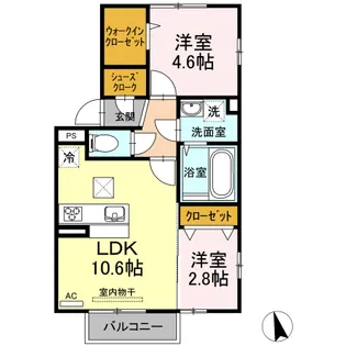 エスアイメゾン【2階】の間取り