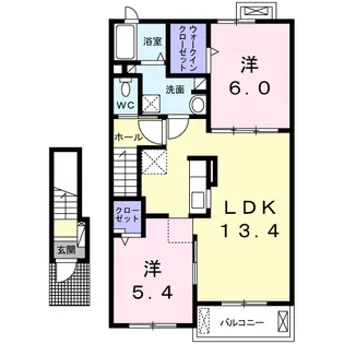 メゾン・ド・アネックス【2階】の間取り