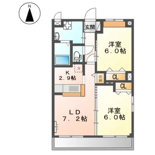 ディアコートM 3【201号室】の間取り