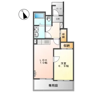 メゾンルミエールK&K【105号室】の間取り