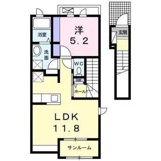 プリムローズガーデンⅠ【2階】の間取り