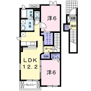 リアン・パルティールA【2階】の間取り