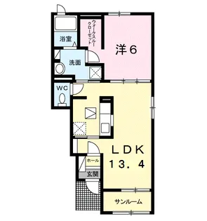 メゾン・ド・グラン【1階】の間取り