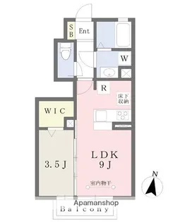 福岡県久留米市田主丸町田主丸【アパート】の間取り