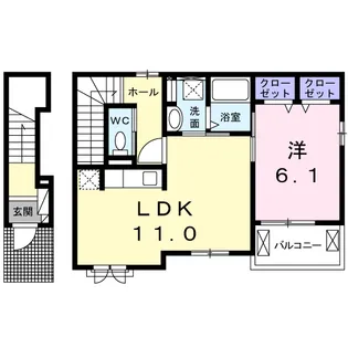 アサクラ ハウス【2階】の間取り