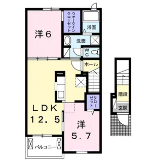 プリムラ 五番館【2階】の間取り