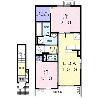 ウィステリアヒルズ I【2階】の間取り