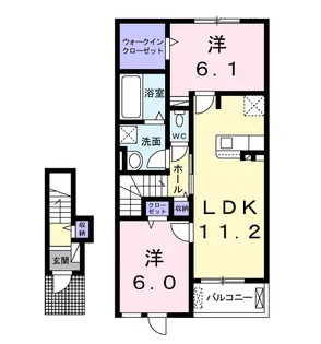 サンリット・カーサ【2階】の間取り