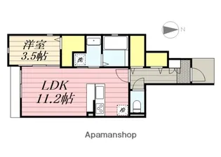 ウィリング ブリスA棟(15戸)B棟(9戸)【1階】の間取り