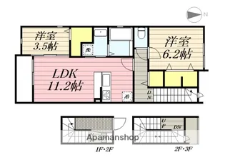 福岡県小郡市小郡【アパート】の間取り